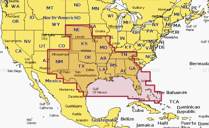 Navionics Garmin US006R U.S. South Electronic Chart Platinum+