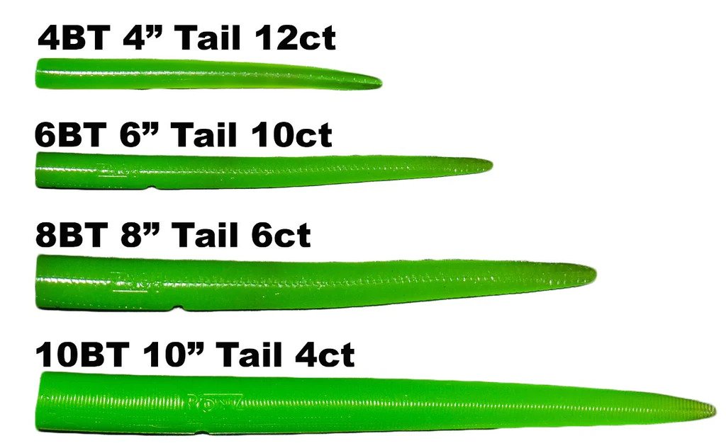 RonZ 10" Replacement Tails (4 Pack)