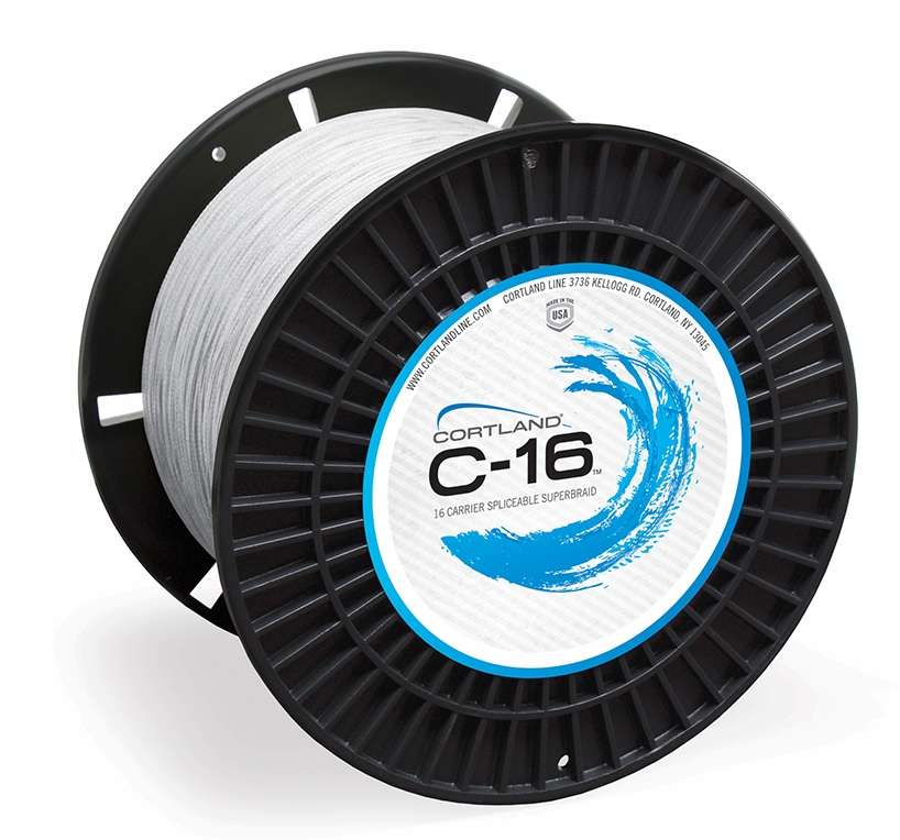 Cortland Hollow Core C-16 Braid 200 LB White 2500 YDS