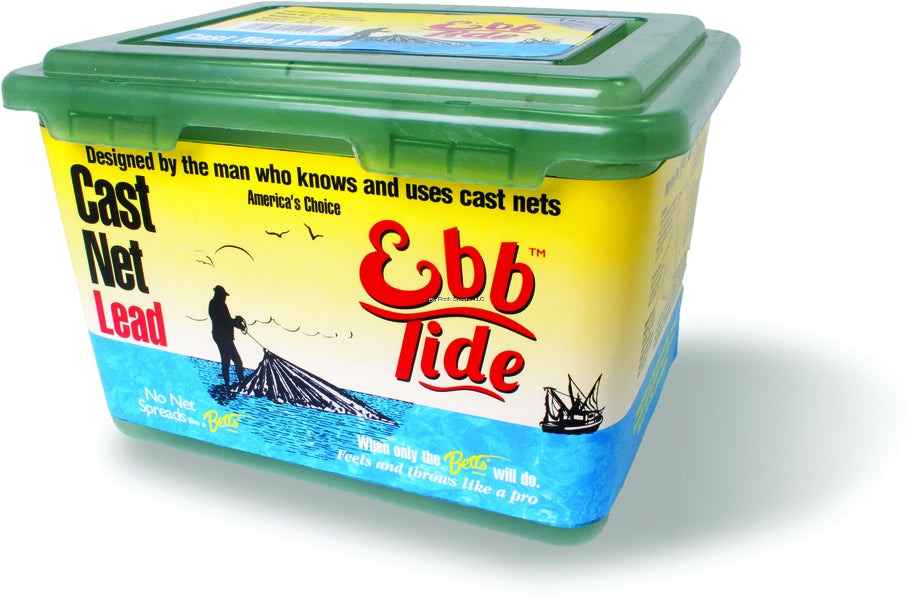 Betts Ebb Tide Mono Cast Net, 6' 3/8", Mesh 1Lb Lead per Ft, Boxed
