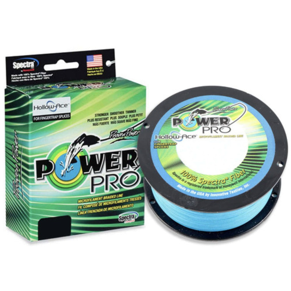 PowerPro Hollow Ace Fishing Line (80lb-130lb, 500yd, Blue, White, Yellow)