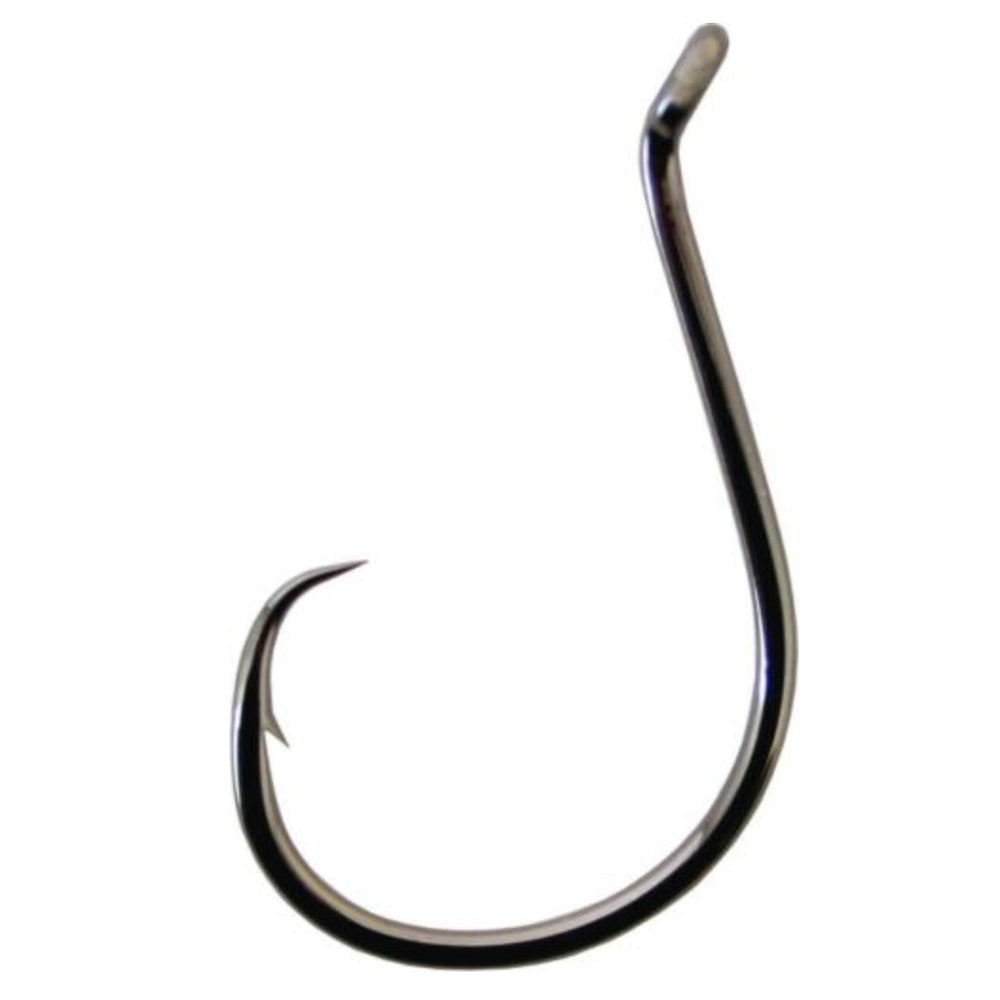 Gamakatsu Octopus Hook, Barbed, Needle Point Non-Offset, Ringed Eye, NS Black, 6pk