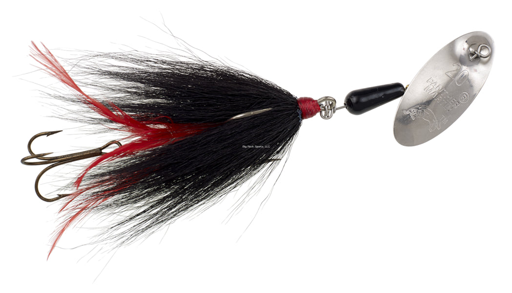 Panther Martin Big Eye Musky, Size 22 Spinner, 1 1/4oz Nickel Black And Red Panther Martin Big Eye Musky, Size 22 Spinner, 1 1/4oz Nickel Black And Red