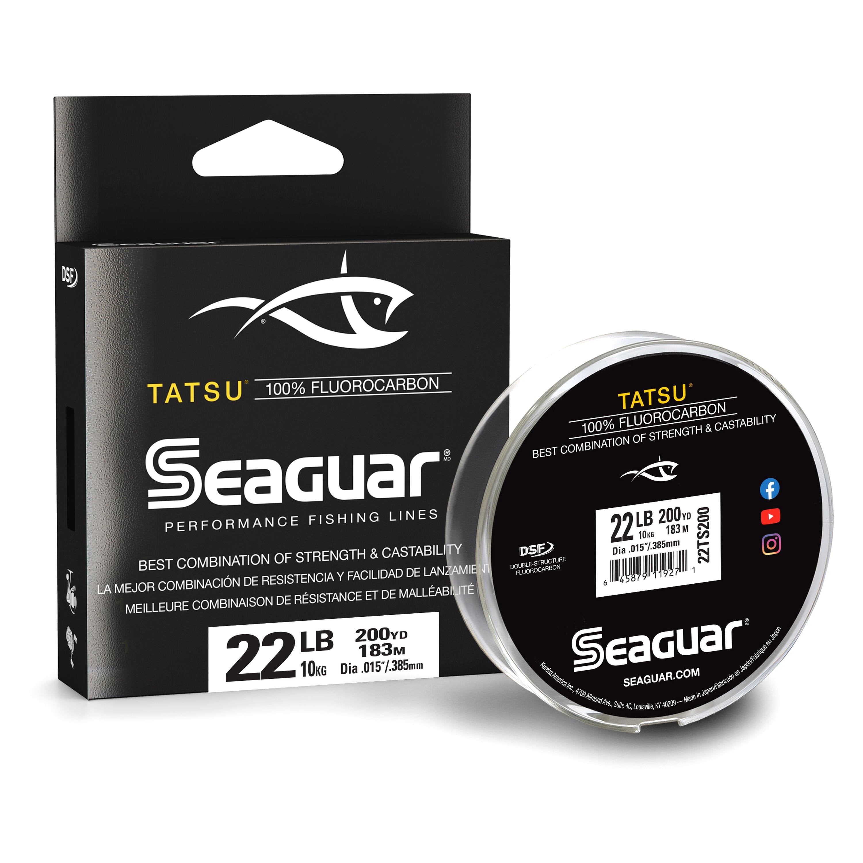Seaguar Tatsu 100% Fluorocarbon Main Line 200yd