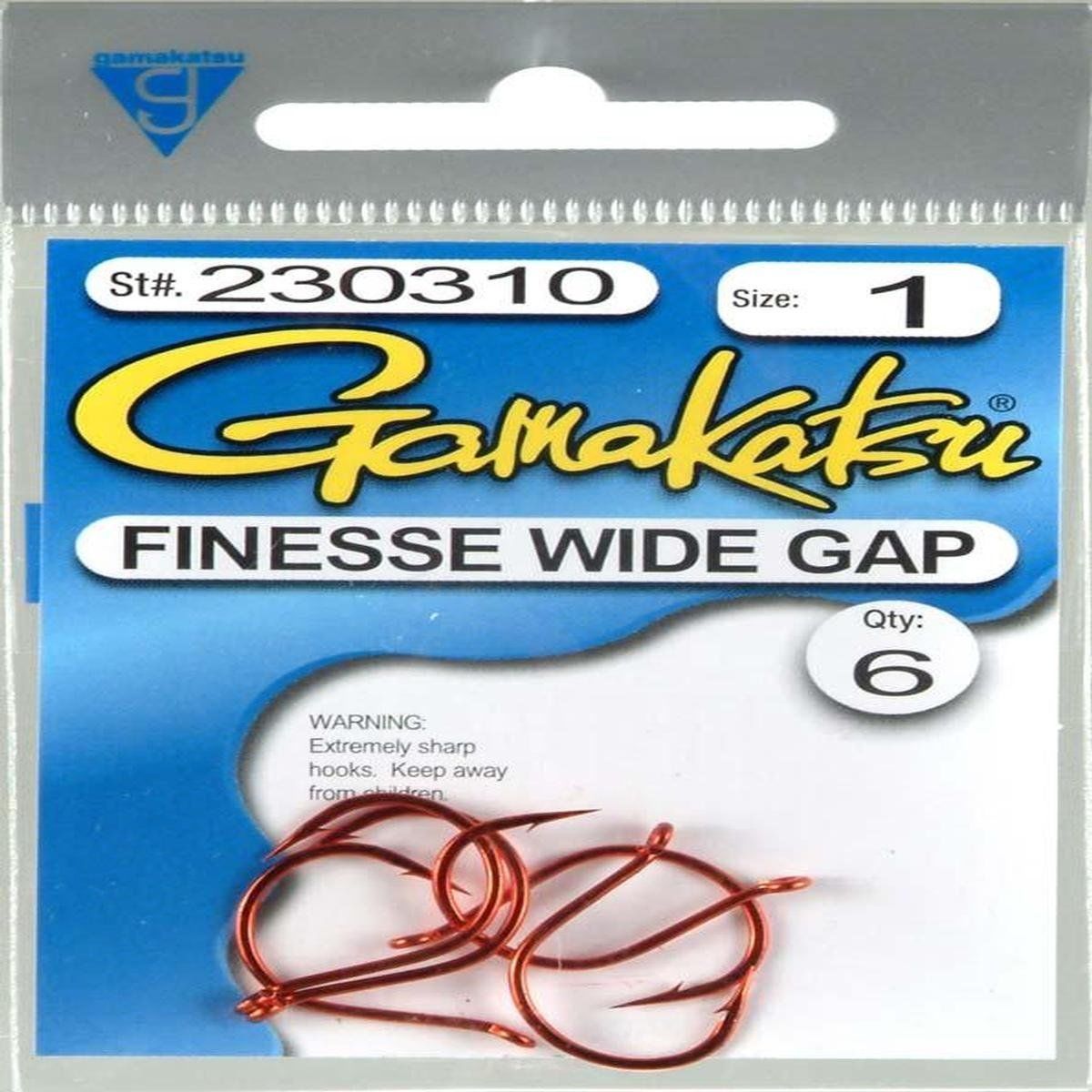 Gamakatsu Weedless Finesse Wide Gap Hook - 5 Pk.