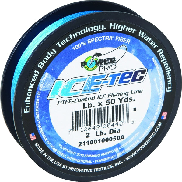 Power Pro Ice-Tec Coated Ice Fishing Line 50yd