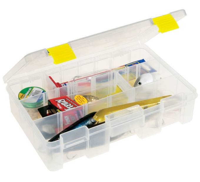 Plano ProLatch Clear Plastic Adjustable Stowaway Tackle Storage Boxes