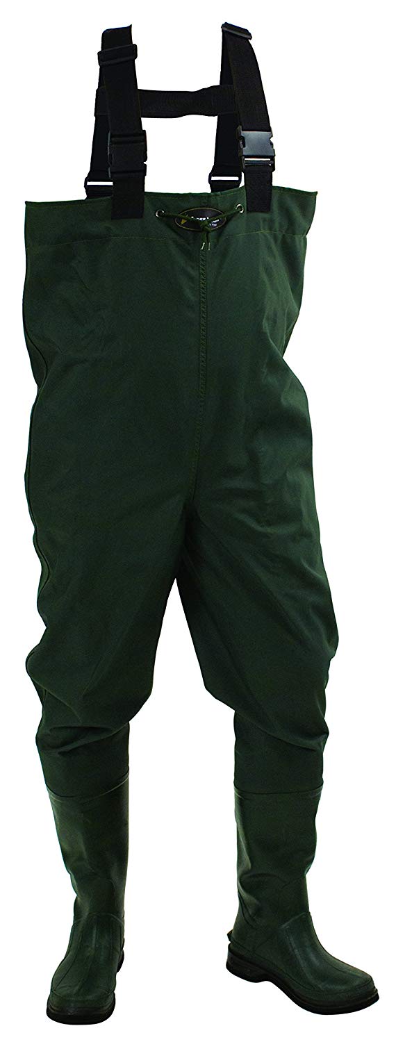 Frogg Toggs 2715243-7 Cascades Poly/Rubber Bootfoot Chest Wader Cleate