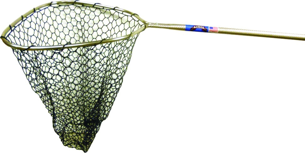 bass fishing dip nets 27 Inch Foldable Floating Net, Tangle-Free Coated Landing Net with Fixed Handle, Portable Fish Landing Net for Ranger Boat, Kayak & Trout Salmon Fishing, Fishing Gear Gifts for This commercial heavy duty dip net has a truncaded 18 in Fingerling Dip Net