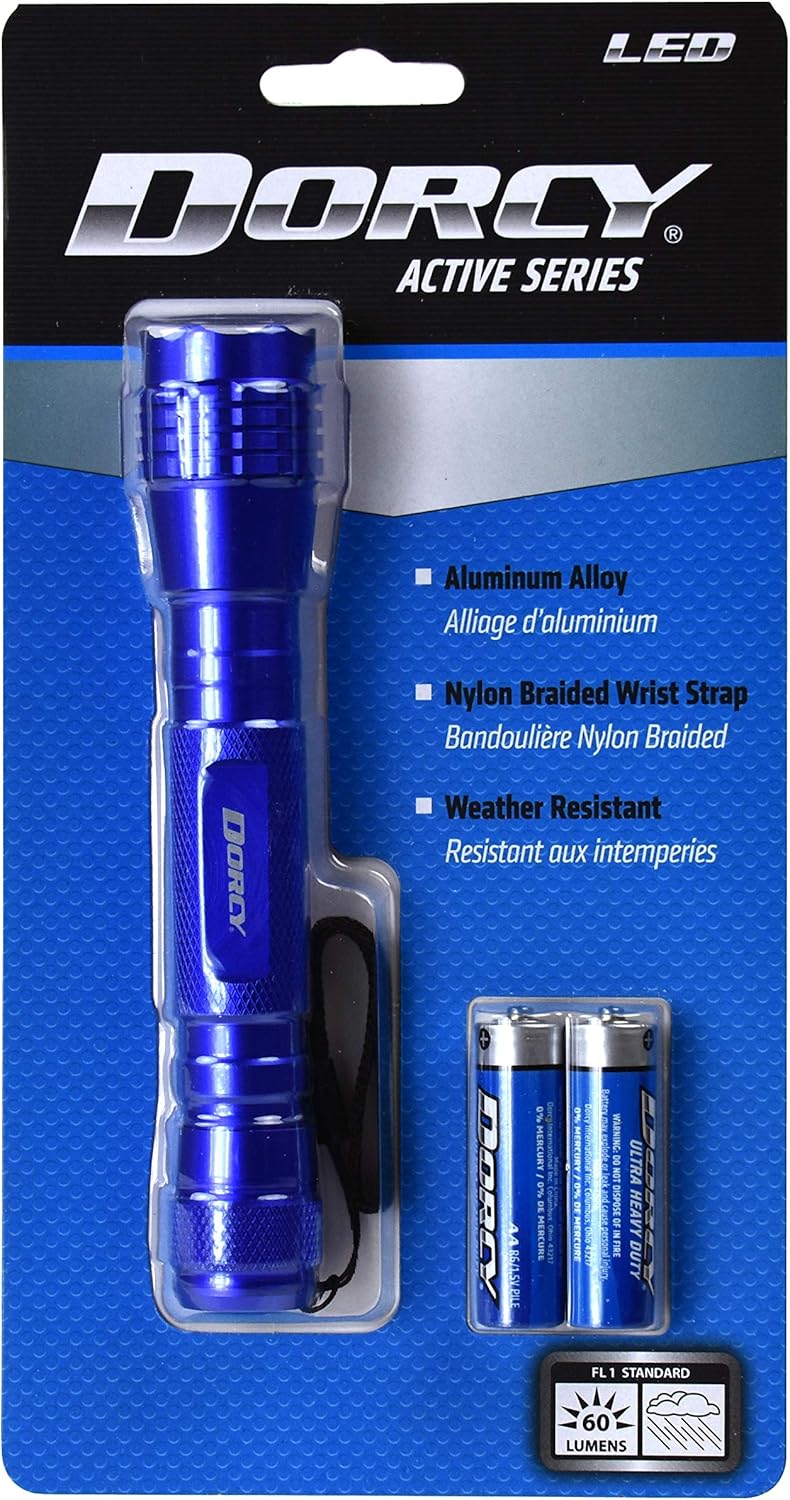 Dorcy 41-4016 Aluminum 60 Lumen Flashlight, Aluminum construction