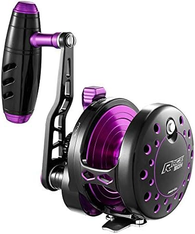 Maxel RAGE25H-PBK Rage Conventional Lever Drag High Speed Jigging Fishing Reel