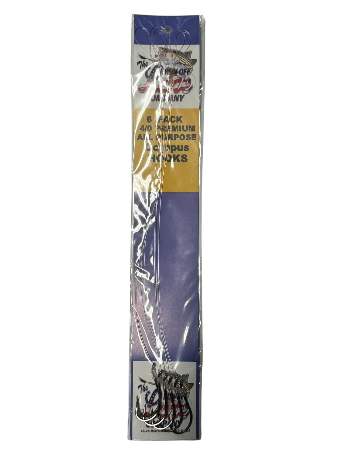 Run Off Lures 6pk Octopus Hooks