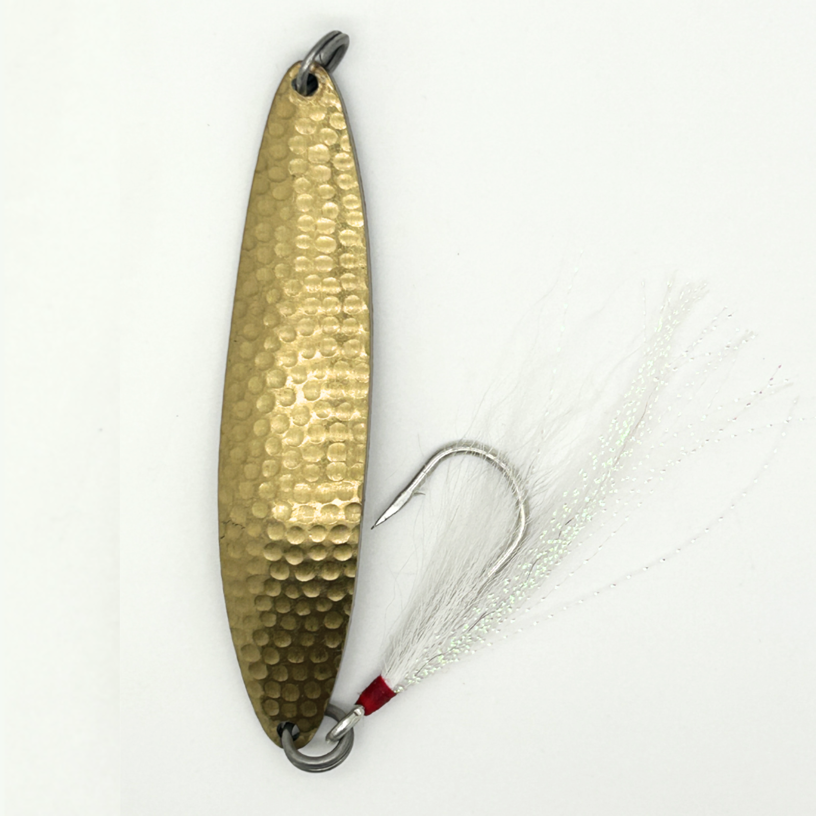 6oz fishing lure Run Off Lures Brass Spoon (1-1/4oz-6oz, Gold/Silver)