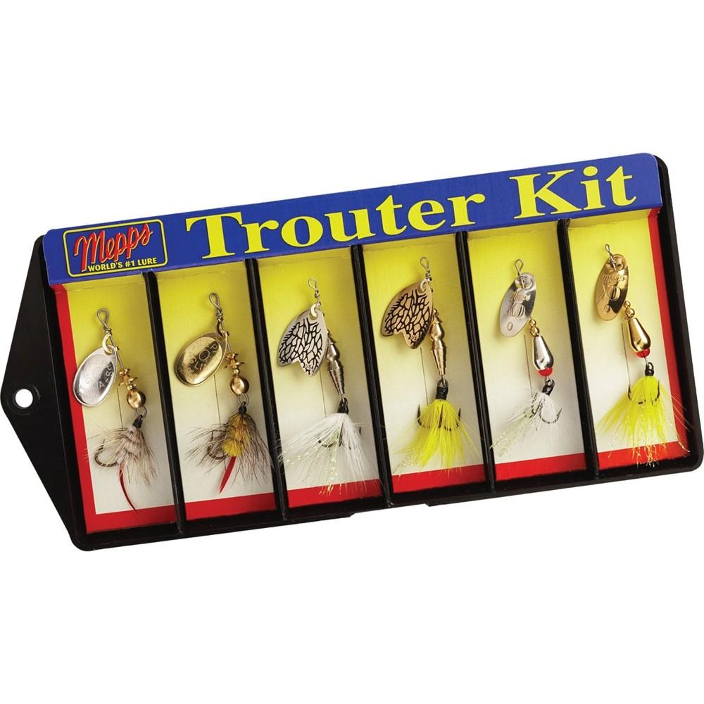 Mepps 500736 Trouter Kit - Dressed #0 Spinner Trout Lure Assortment 6 pc