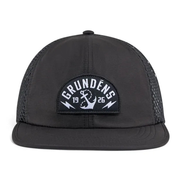 Grundens Stowaway Packable Trucker Black