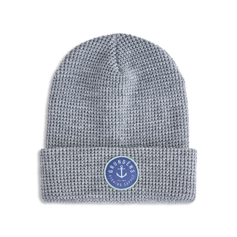 Grundens Anchor Waffle Beanies