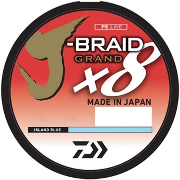 Daiwa JBGD8U65-300GL J-Braid x8 Grand 8 Strand Braided Line 65lb 300yd Gray Light