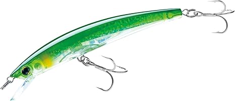 Yo-Zuri F1146C44 Crystal 3D Minnow 4 3/8", 1/2 oz, Green Silver