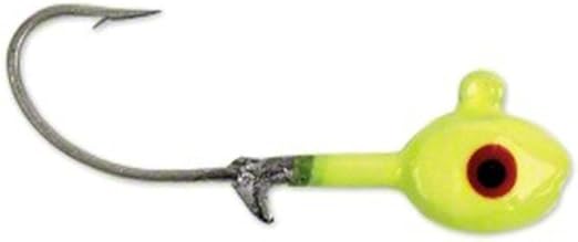 GOT-CHA Grub Head, 3/8 oz, 2/0 Hook, Chartreuse, 100/Pack