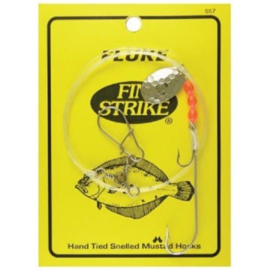 Fin Strike 557 Fluke Rig Duratin Ryder / Stinger w/ Spinner Hook 36" Leader 1pc