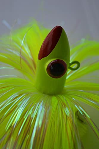 Blue Water Candy Spire Parachute Lure, 6 oz, Chartreuse