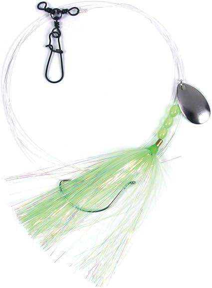 Sea Striker N8564-CHM Fluke Rig 2/0 Wide Gap 3-Way & Snap Chartreuse