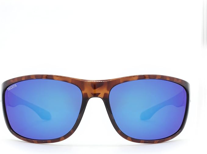 Calcutta Permit Polarized Sunglasses Tortoise Frame/Green Mirror Lens
