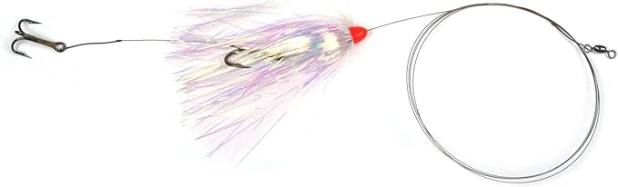 Sea Striker Carolina Live Bait King Rig #5 Solid Wire 1-2/0, Pearl