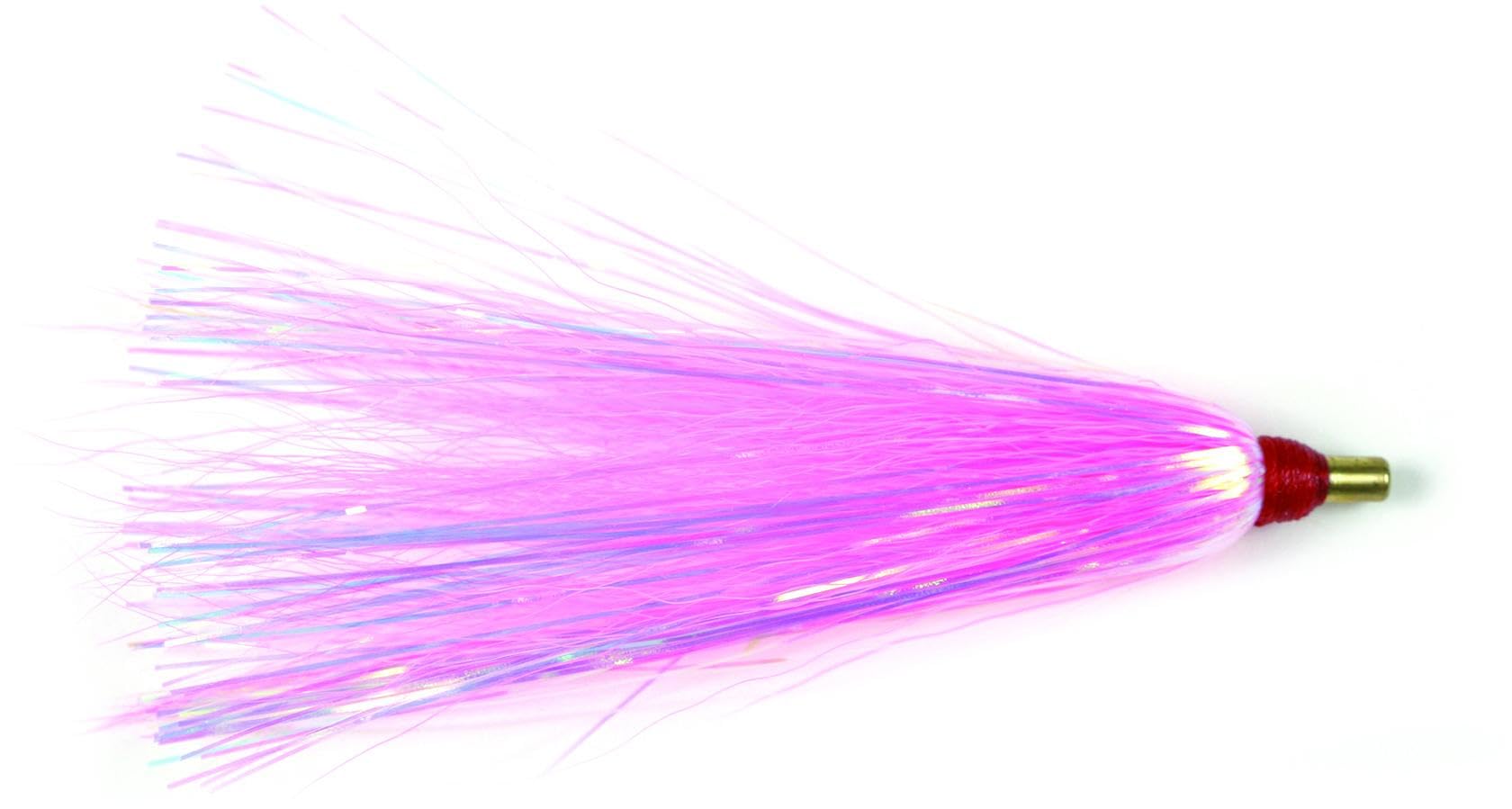 Sea Striker Bucktail Teaser 3", Pink/Pearl Mylar, 3/Pack
