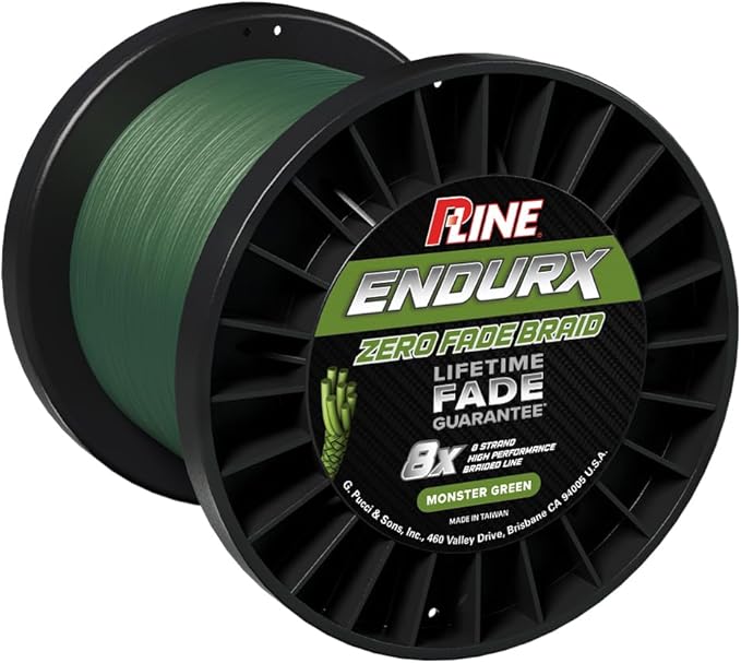 P-Line Endurx No Fade Braid 20lb 2500yd Monster Green