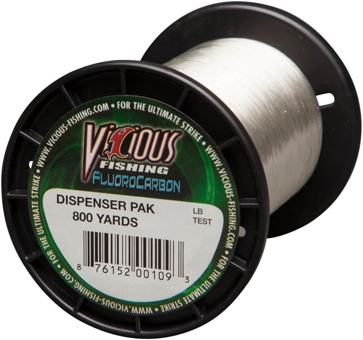vicious braided fishing line Vicious Fluorocarbon Line 20lb 800yd Clear
