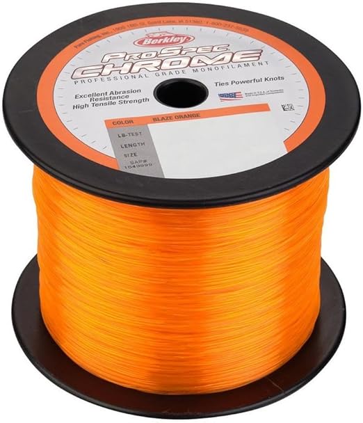Berkley PSC5B60-80 Pro Spec Chrome 60lb, 4750 Yards, Blaze Orange