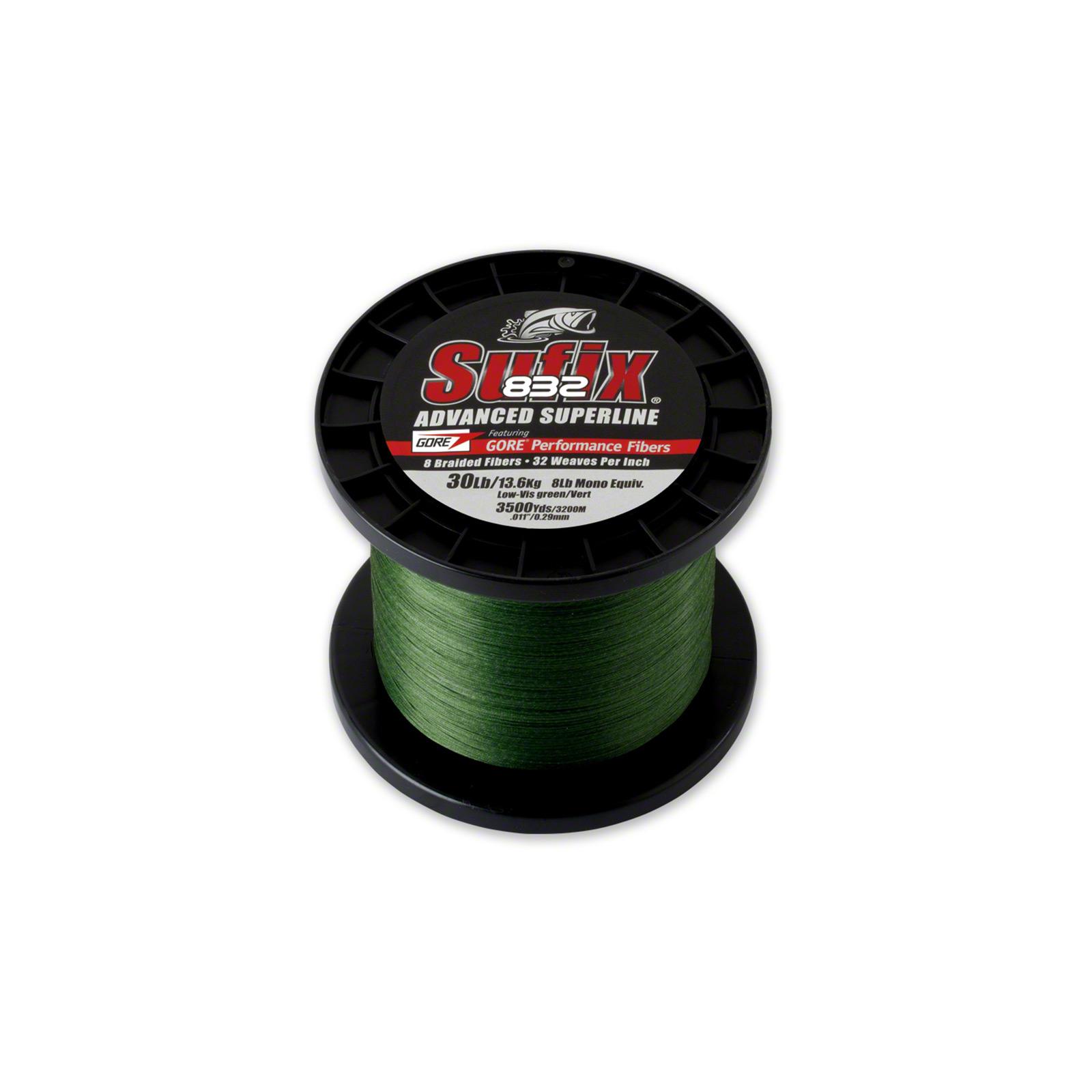Sufix 660-450G 832 Advanced Superline Braid 50lb 3500yd Lo-Vis