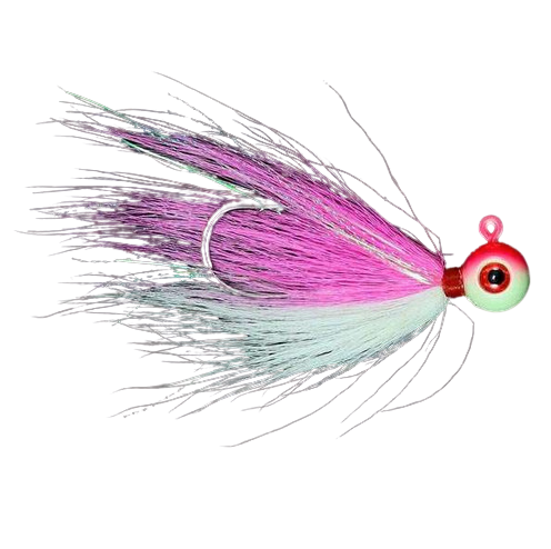 Jigging World Power Ball V2 Bucktail Jig 1/2oz Pink Shine