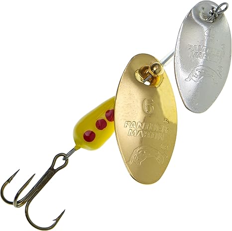 Panther Martin 4DFPMDF-SG Dual Flash Size 4, 1/3 oz, Silver And Gold