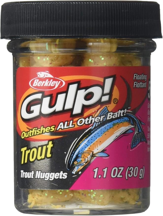 Berkley Gulp! Dough Trout Nuggets Chunky Cheese 1oz Jar