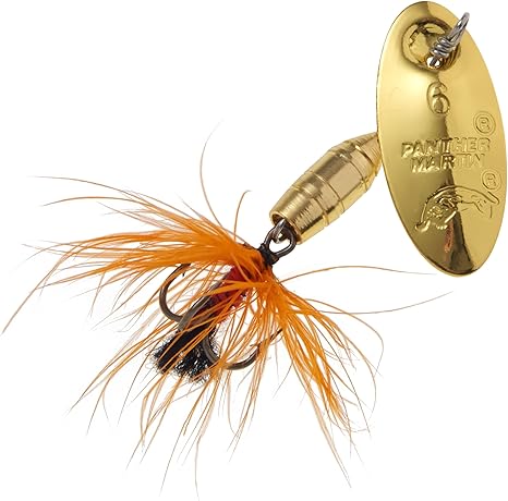 Panther Martin 4PMF-GO Deluxe Dressed Fly In-Line Spinner, #4