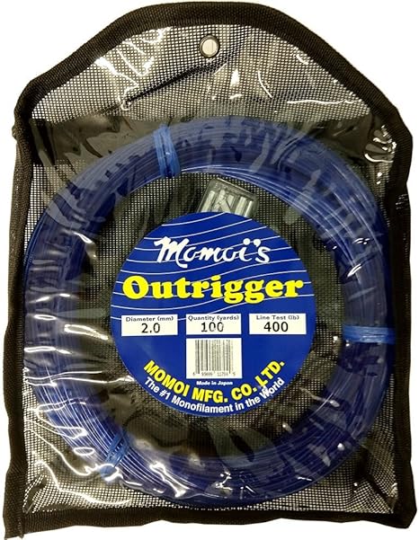 Momoi UV Resistant Outrigger Mono Kit 50yds Black