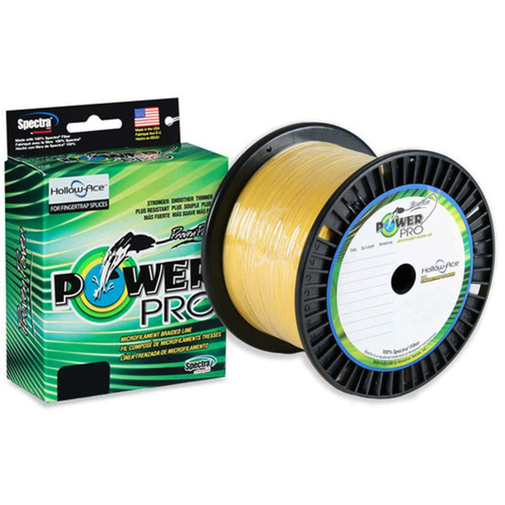 PowerPro Hollow Ace Fishing Line (80lb-130lb, 1500yd, Blue, White, Yellow)