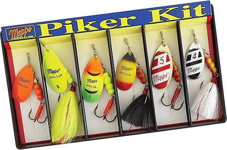 Mepps Hot Piker Kit Aglia Spinner Trout Lure Assortment 6 Baits