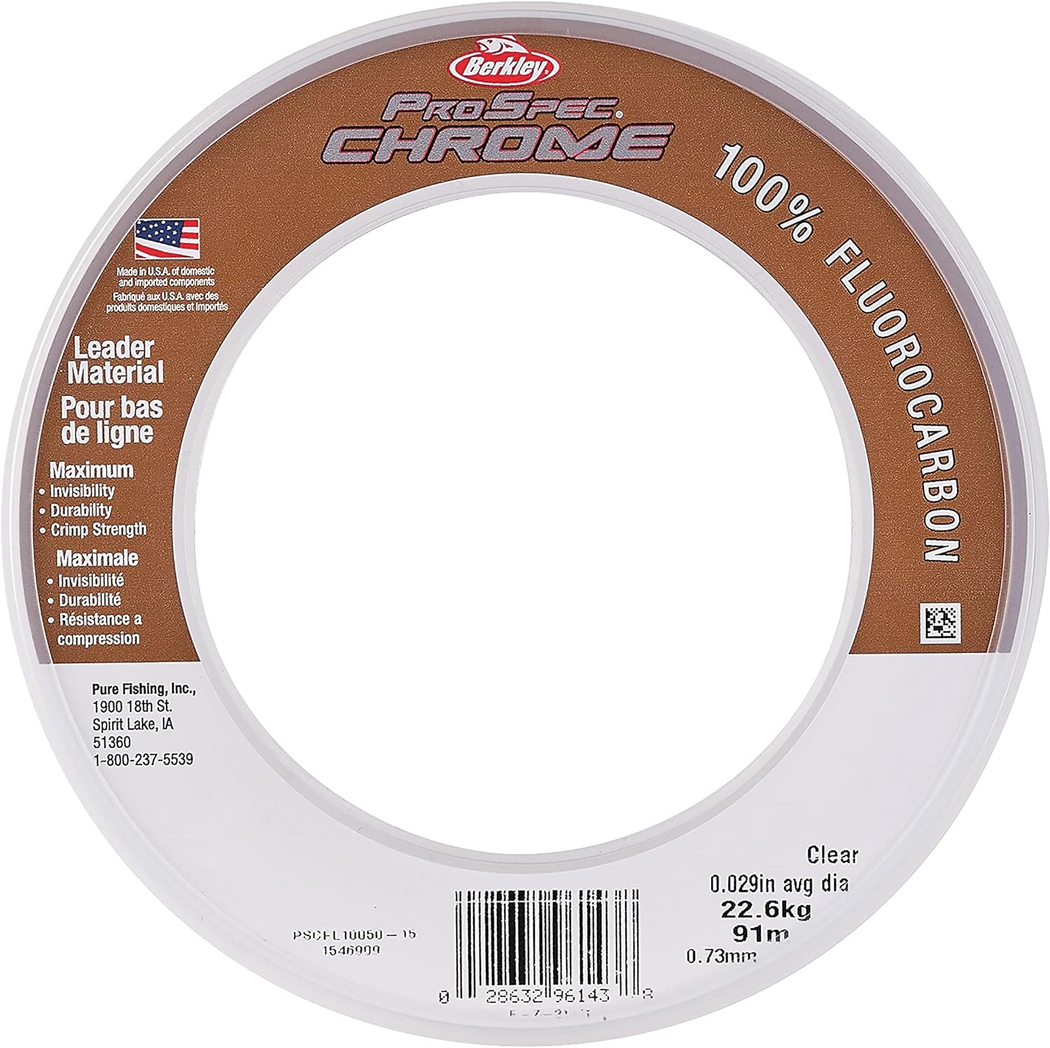 Berkley ProSpec Chrome 100% Fluorocarbon Clear Leader