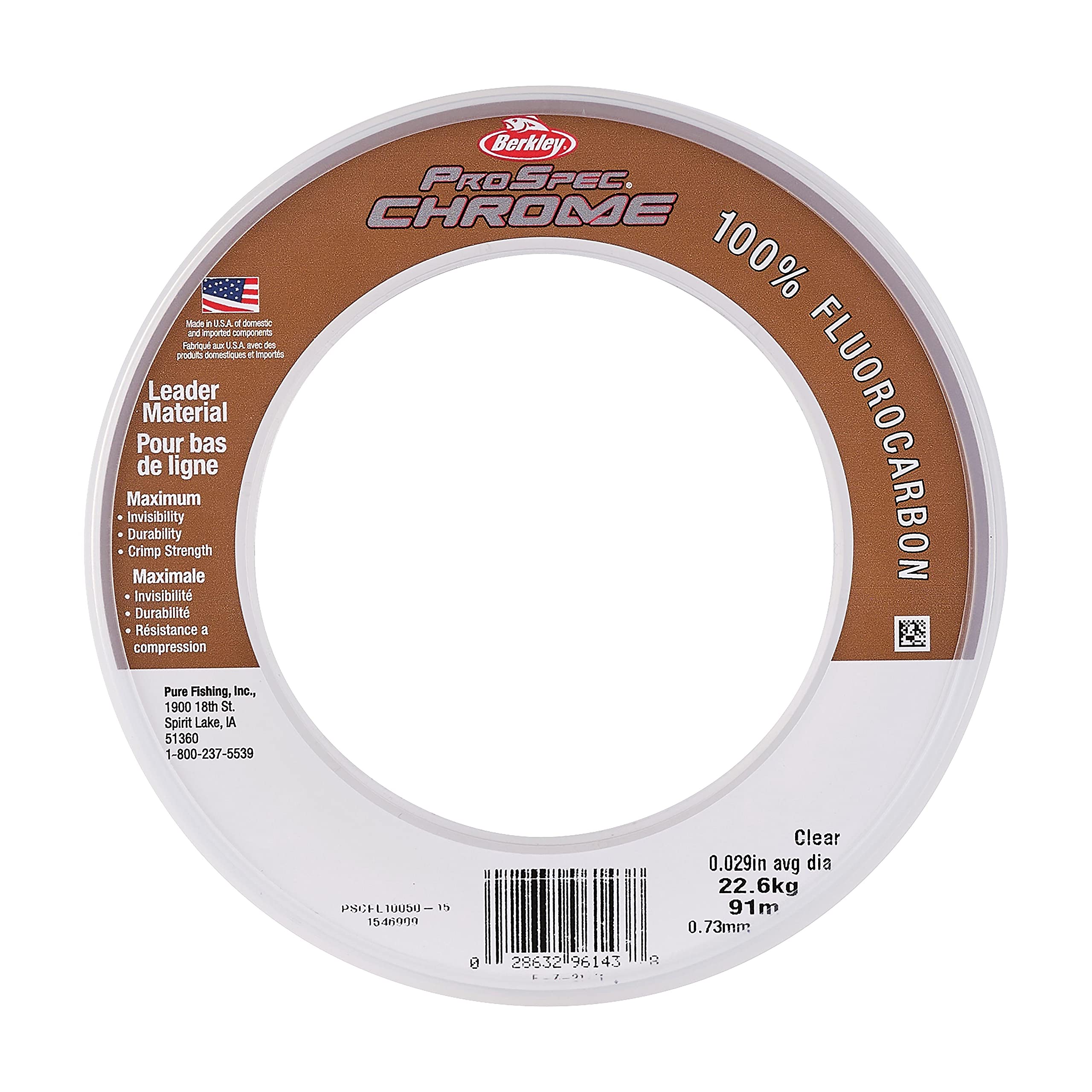 Berkley ProSpec Chrome 100% Fluorocarbon Clear Leader