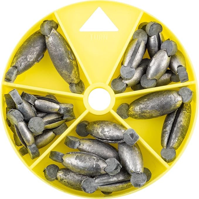 Danielson Rubbercore Twist Lock Sinker Selector 25pc