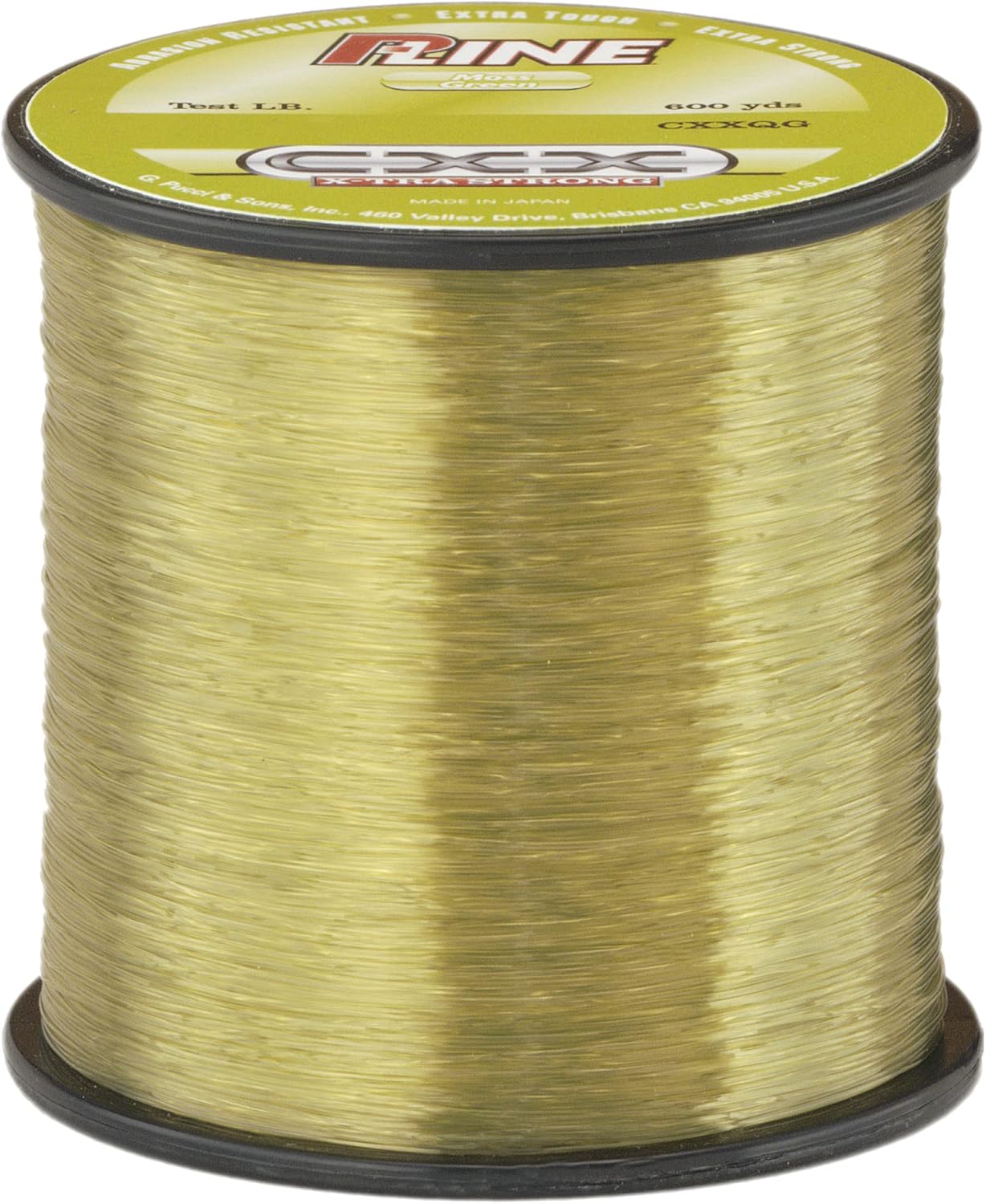 P-Line CXXQG-40 CXX X-Tra Strong Mono 40lb 370yd Spool Moss Green