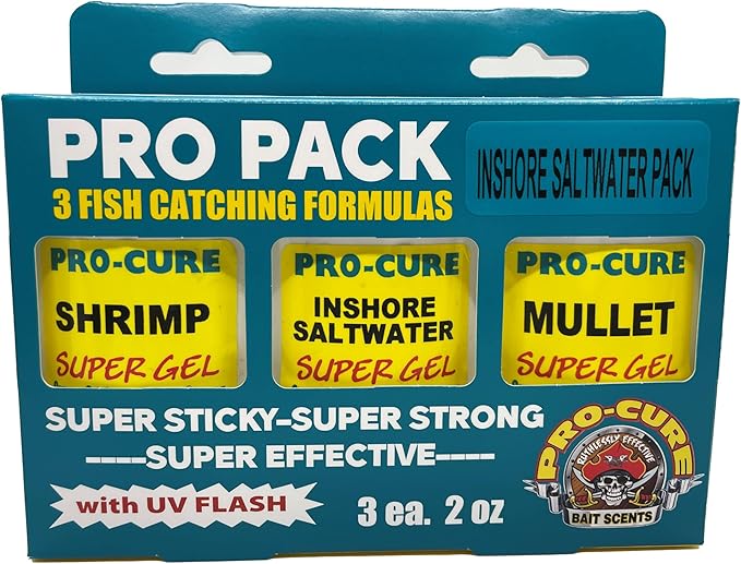 Pro-Cure G3-ISW Inshore Saltwater Pro Pack 3 Pack Super Gel Shrimp