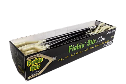 Fishin Stix 40" Extendable Rod Holder Trident Head Glow