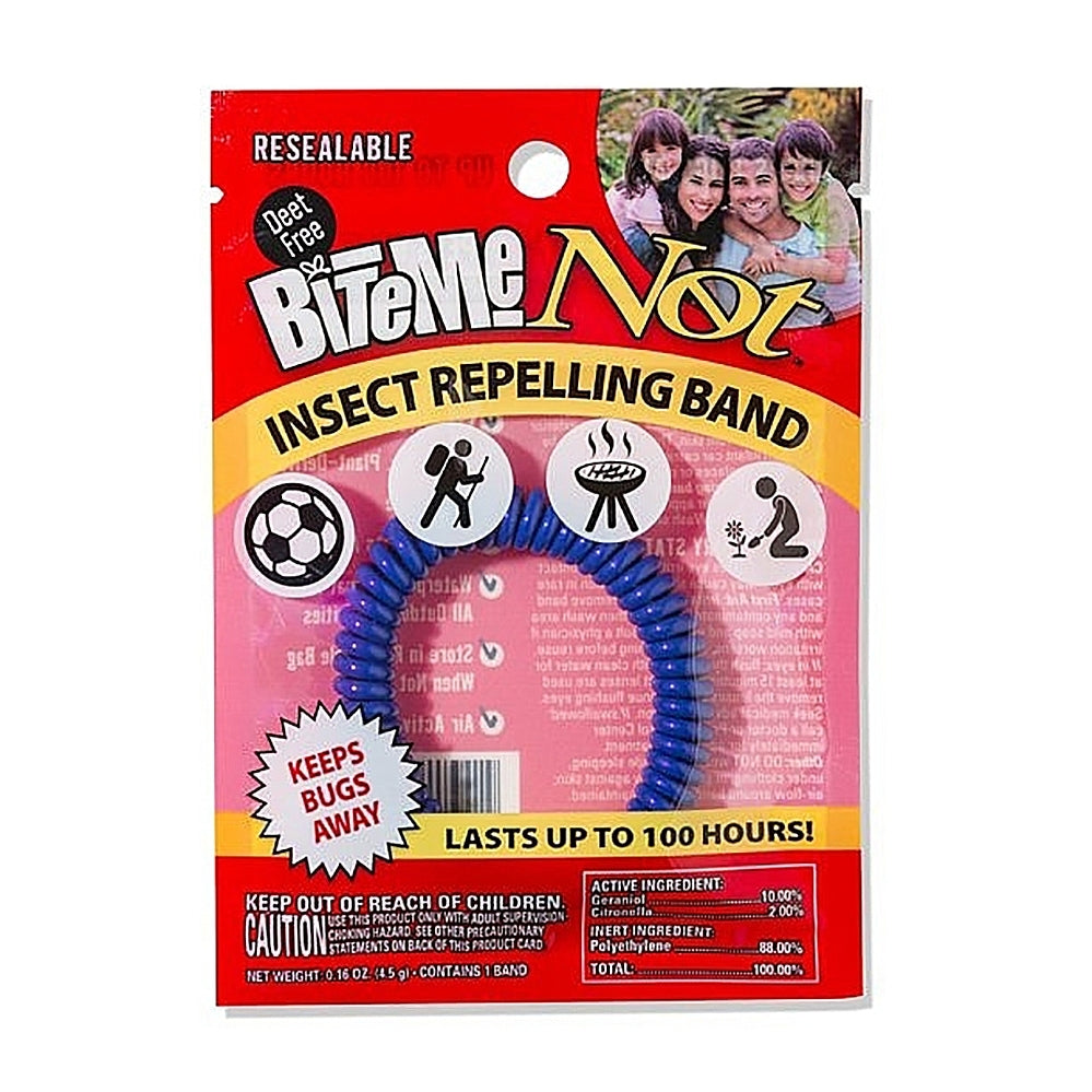 Bite Me Not Insect Repellent Wristband Glow, DEET-Free, Reusable