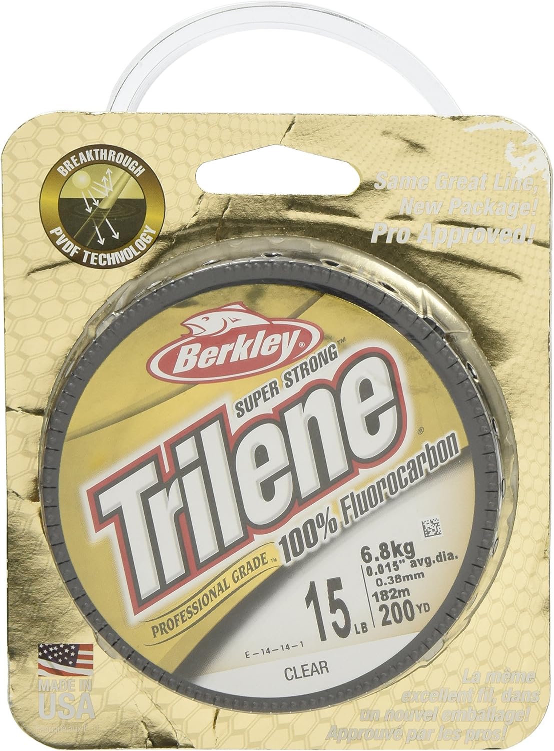Berkley TLFFS20-15 Trilene 100% Fluorocarbon Professional Grade