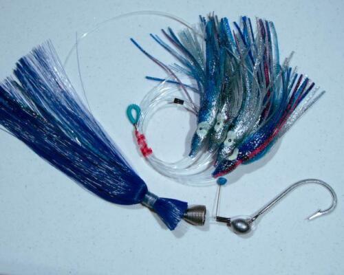Blue Water Candy Super Star Fishing Rig, Blue Squid, 4 1/4