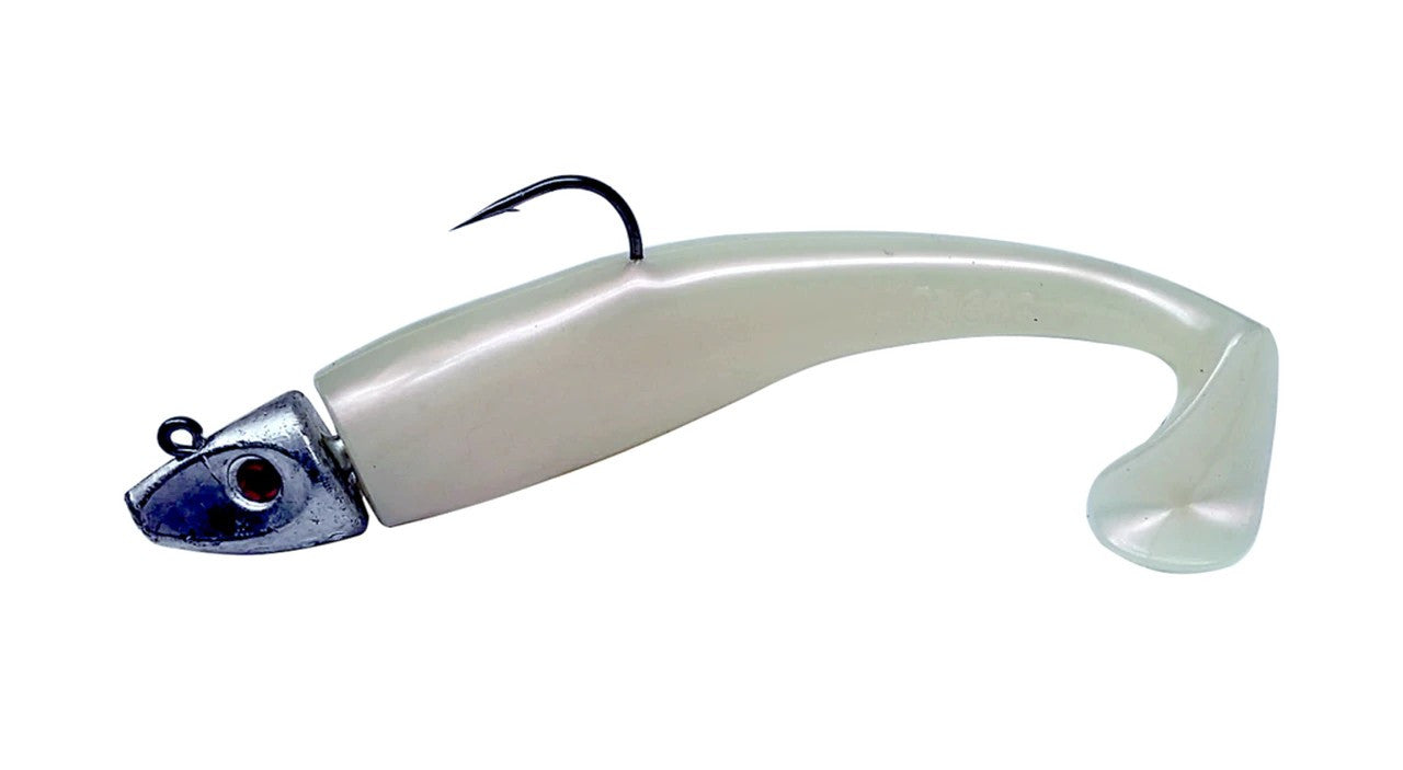 Al Gag's Lures Whip-It Fish Rigged, (1 Head/2 Tails)